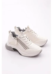 Dgn 30164 Women's Sneakers - Lace-Up and Zip-Up