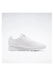 Reebok حذاء رياضي أبيض كلاسيكي من الجلد للجنسين