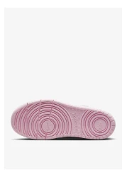 Nike White - Pink Girl's Walking Shoes DV5457-105 COURT BOROUGH LOW PS