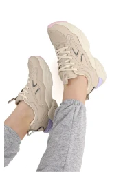 Lumberjack حذاء رياضي نسائي كاجوال برباط من داكوتا Pu