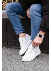 L.A Polo 109 White Color White Sole Lace Up Casual Men's Sports Shoes