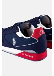 U.S. Polo Assn. Men Eco Suede-Mesh Lace Up Casual Shoes, Navy