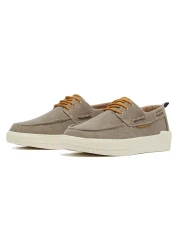 U.S. Polo Assn. Men's Beige Low-Top Sneakers - Lightweight Slip-On Design with Iconic Branding for a Clean Look