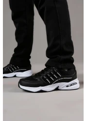 lord's ayakkabı حذاء مشي يومي أسود-أبيض لتقويم العظام ونعل تشريحي