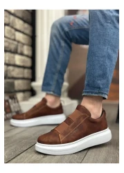 BOA Ba0307 Thick High Sole Double Tape Tan White Men's Shoes