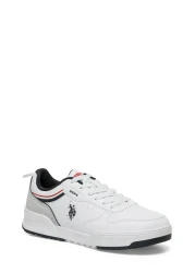 U.S. Polo Assn. حذاء رياضي رجالي أبيض من أوستن 4pr A101812150 4w