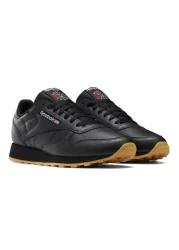 Reebok Gy0954 Model - Unisex Black Classic Leather Casual Shoes, Rubber Sole