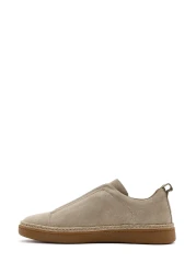 Derimod Men's Beige Suede Leather Sneaker 25Sfd631710