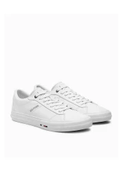 Tommy Hilfiger Men's White Sneakers - Th Hi Vulc Street Rwb Lth Low