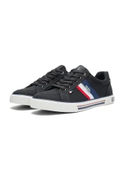 U.S. Polo Assn. Men's Black Low-Top Sneakers,Lightweight Casual Shoes for Classic Look
