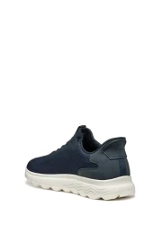 Geox Men's Navy Blue U Spherica Plus a - Knit.Te + Sy Lace-Up Sneaker U55Mpa06Kekc4002