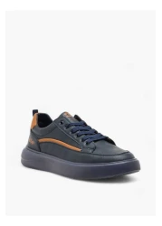 Lee Cooper Men's Panelled Sneakers with Lace-Up Closure