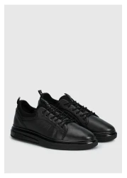 Provoq Men's Sneakers - Black Leather