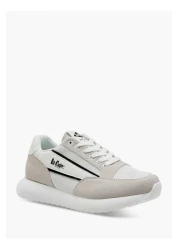 Lee Cooper Men's Logo Print Panelled Lace-Up Sneakers