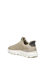 Geox Men's Beige U Spherica Plus a - Knit.Te + Sy Lace-Up Sneaker U55Mpa06Kekc5004