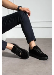 L.A Polo Suede Black Color Men's Sneaker