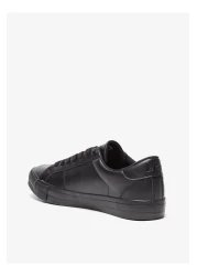 Lee Cooper Men's Monotone Low Ankle Sneakers with Lace-Up Closure