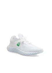 Benetton Men's White Sneakers Bn-30008