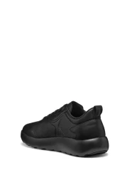 Geox Men's Black U Xtors B - Print.Lea + Smo.Lea Lace-Up Leather Sneaker U45Lfb04743C9999