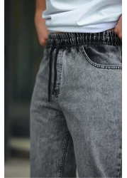 comstar Men's Baggy Comfortable Fit Waist Elastic Pants