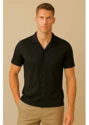 LUPERCUS قميص رجالي أسود