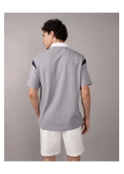 American Eagle Ae Contrast Sleeve Polo Shirt