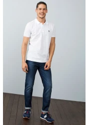 U.S. Polo Assn. G081gl011 Sanju1358102 Men's T-shirt White