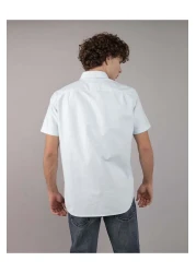 American Eagle قميص Ae Slim Fit بأكمام قصيرة وأزرار