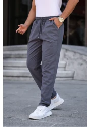 MY VİNTAGE Men's Summer Linen Blend Comfortable Wide Fit Relaxed Pants