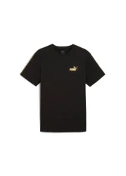 Puma تي شيرت PUMA باللون الأسود البسيط باللون الذهبي