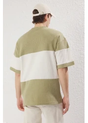  Collection تي شيرت Mint كبير الحجم/واسع القطع مصنوع من القطن بنسبة 100% TMNSS25TS00065