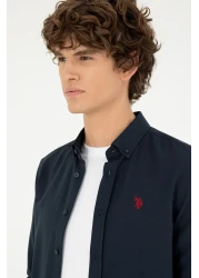 U.S. Polo Assn. Navy Blue Long Sleeve Men's Shirt -50288629-VR033
