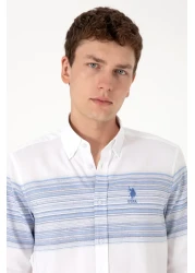 U.S. Polo Assn. Men's Blue Long Sleeve Shirt 50300231-Vr036