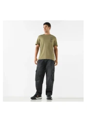 Kappa تي شيرت بطبعة شعار ورقبة دائرية وأكمام قصيرة