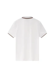 Giordano Men's Cotton Lycra Pique Polo - Slim Fit, Eagle Embroidery