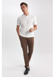 Defacto تي شيرت بولو بأكمام قصيرة وقصة ضيقة W9274az23sp