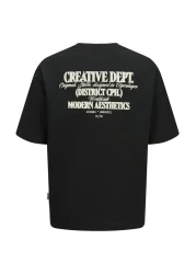 Jack & Jones تيشيرت JORROXBURY SS برقبة دائرية - أسود JNR 12275948