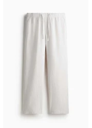 H&M Relaxed Fit Linen-blend Trousers