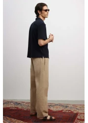 H&M بنطلون سيرساكر مريح