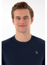 U.S. Polo Assn. Men's Regular Fit Crew Neck Navy Blue Basic T-Shirt 50298015 -Vr033