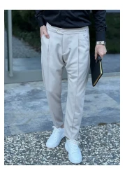 ElitWear Men's Carrot Cut Boyfriend Adjustable Waist Jogger Pants