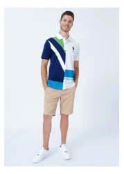 U.S. Polo Assn. Polo Collar Navy Blue Men's Polo T-shirt T-anya.