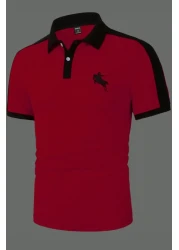 C&C OKULCUNUZ Spear Cavalry Embroidered Polo Collar T-shirt