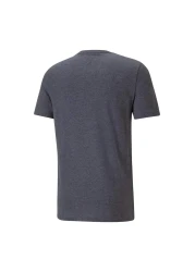 Puma Essentials Heather Men's Navy Blue Crew Neck T-Shirt