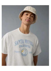 American Eagle Ae Boxy Destination Graphic T-shirt