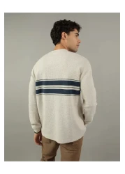 American Eagle Ae Long-Sleeve Striped Thermal T-Shirt