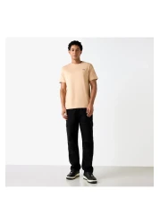 Lee Cooper Printed Crew Neck T-shirt With Short Sleeves