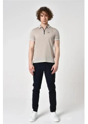 ALEXANDERGARDI Polo Collar T-Shirt with Zipper Detail (Barakm)