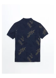 LC Waikiki LCWAIKIKI Classic Polo Collar Short Sleeve Patterned Pique Men's T-Shirt