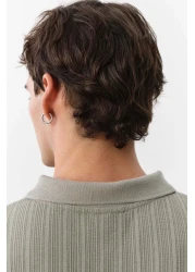 H&M قميص بولو جيرسي منسوج بقصّة Slim Fit